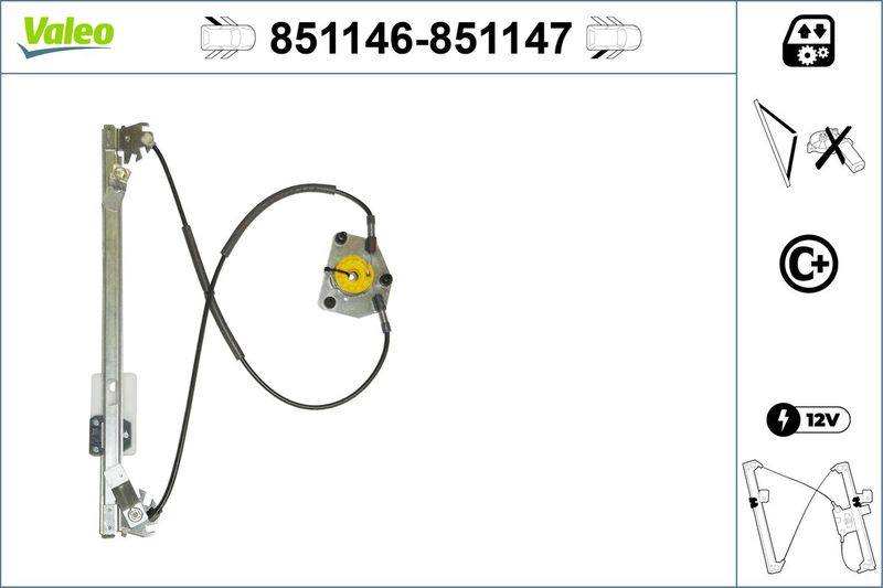 VALEO 851146 Window Regulator