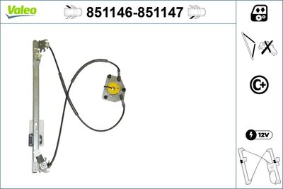 Window Regulator VALEO 851146