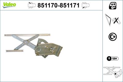 Window Regulator VALEO 851170