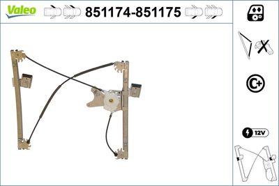 Window Regulator VALEO 851174
