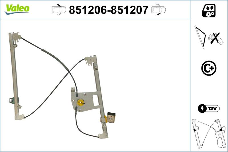VALEO 851206 Window Regulator