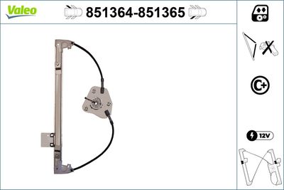 Window Regulator VALEO 851364