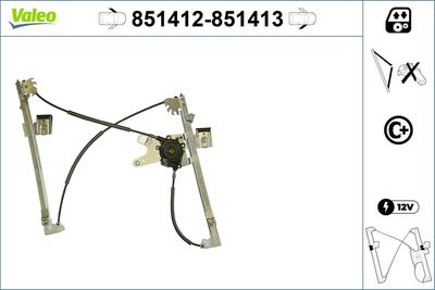 Window Regulator VALEO 851412