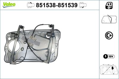Window Regulator VALEO 851538