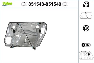 Window Regulator VALEO 851548