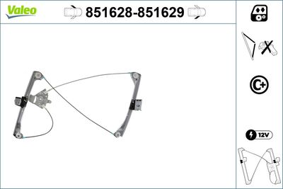 Window Regulator VALEO 851628