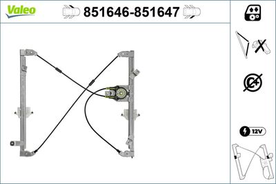 Window Regulator VALEO 851646