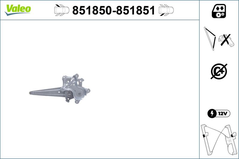 VALEO 851850 Window Regulator