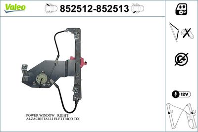 Window Regulator VALEO 852512