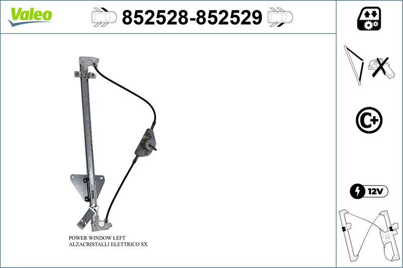 VALEO 852528 Window Regulator