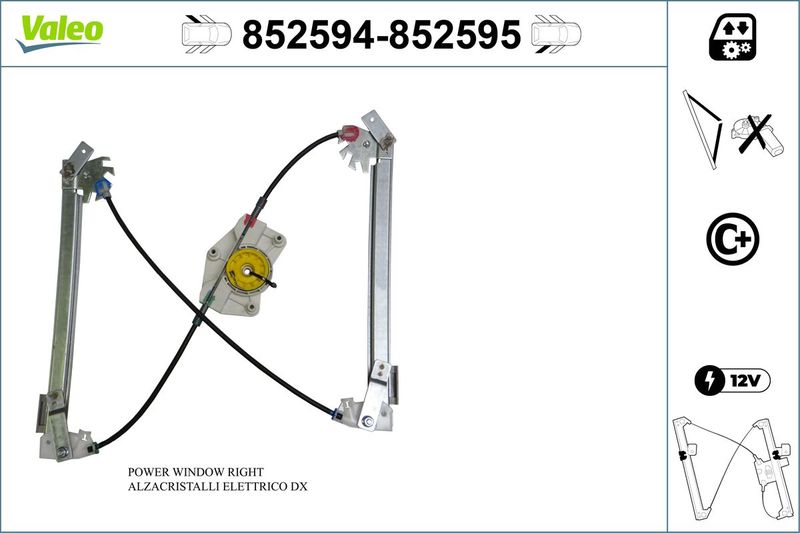 VALEO 852594 Window Regulator