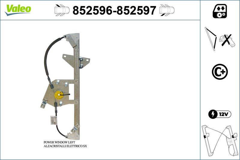 VALEO 852596 Window Regulator