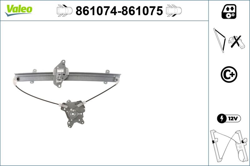 VALEO 861074 Window Regulator