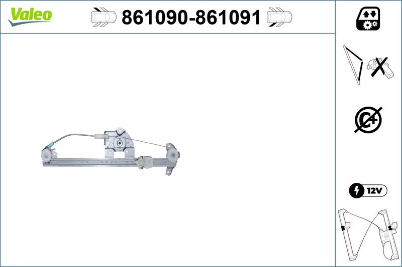 VALEO 861090 Window Regulator