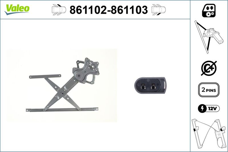 VALEO 861102 Window Regulator