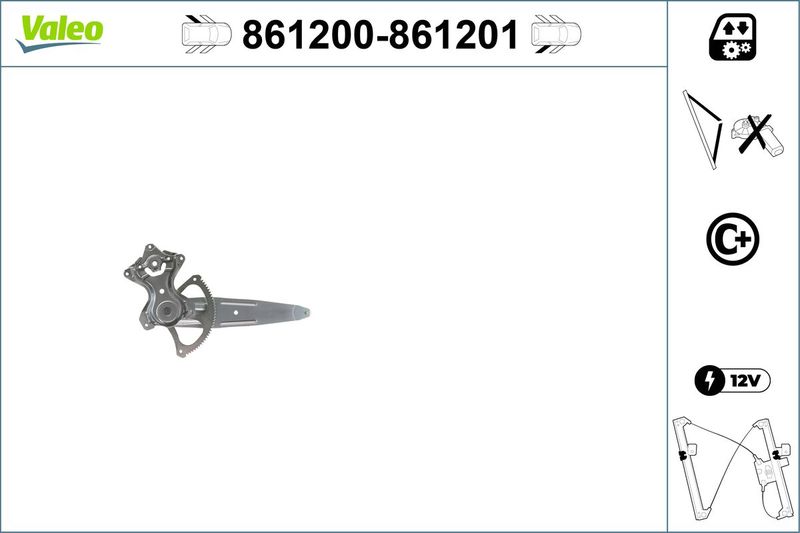 VALEO 861200 Window Regulator