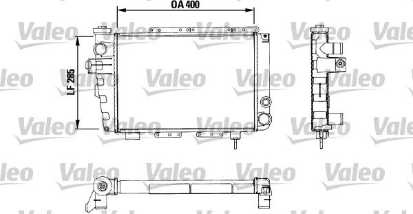 VALEO 883282 Radiator, engine cooling