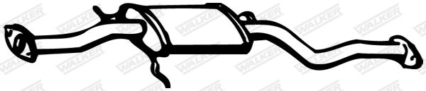 WALKER 13171 Centre Muffler