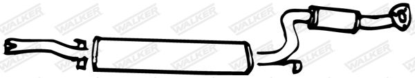 WALKER 13610 Centre Muffler