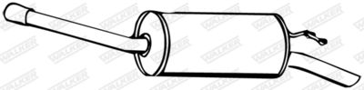Rear Muffler WALKER 14978