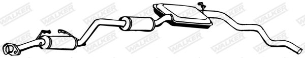 WALKER 14981 Centre Muffler