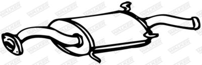 Rear Muffler WALKER 16713