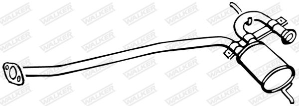 WALKER 17242 Centre Muffler