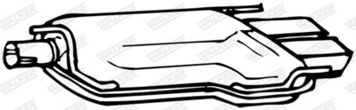 Rear Muffler WALKER 17355