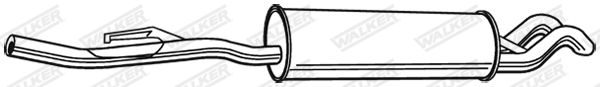 WALKER 17525 Rear Muffler