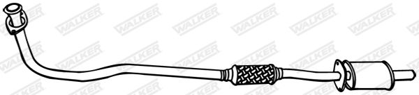 WALKER 18616 Centre Muffler