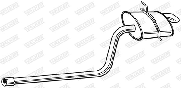 WALKER 23018 Rear Muffler
