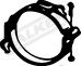 Clamping Piece, exhaust system WALKER 80681