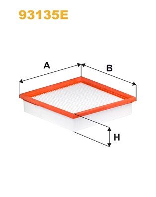 Filter, cabin air WIX FILTERS 93135E