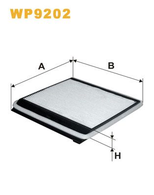 Filter, cabin air WIX FILTERS WP9202