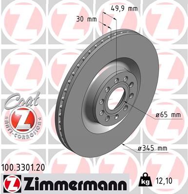 ZIMMERMANN 100.3301.20 Brake Disc