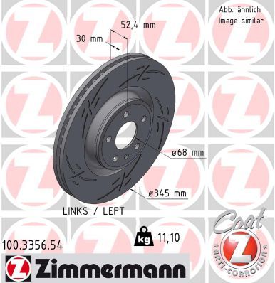 Brake Disc ZIMMERMANN 100.3356.54