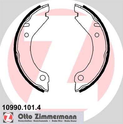 Brake Shoe Set, parking brake ZIMMERMANN 10990.101.4
