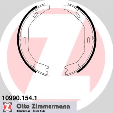 ZIMMERMANN 10990.154.1 Brake Shoe Set, parking brake