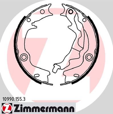 Brake Shoe Set, parking brake ZIMMERMANN 10990.155.3