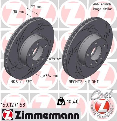 Brake Disc ZIMMERMANN 150.1271.53