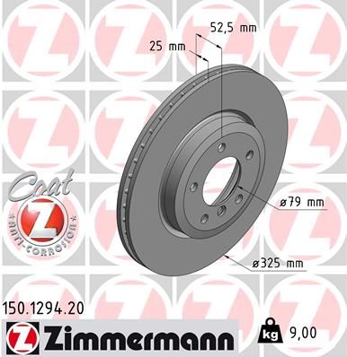 ZIMMERMANN 150.1294.20 Brake Disc