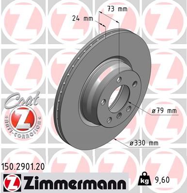 ZIMMERMANN 150.2901.20 Brake Disc