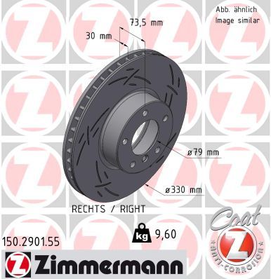 ZIMMERMANN 150.2901.55 Brake Disc