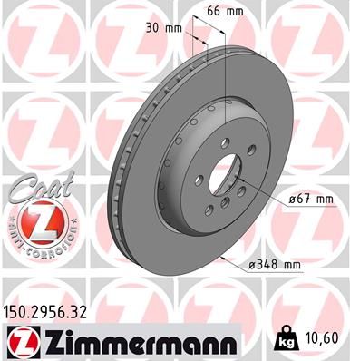 ZIMMERMANN 150.2956.32 Brake Disc