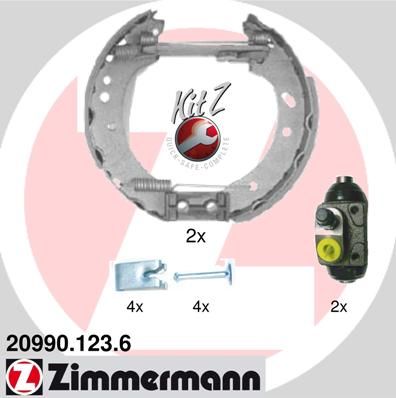 Brake Shoe Set ZIMMERMANN 20990.123.6