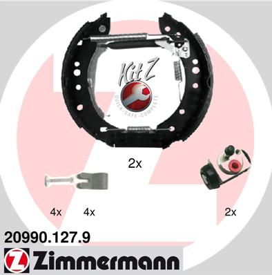 Brake Shoe Set ZIMMERMANN 20990.127.9