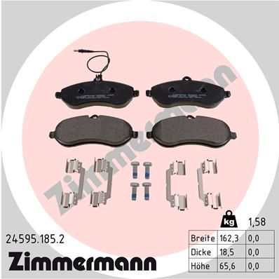 ZIMMERMANN 24595.185.2 Brake Pad Set, disc brake