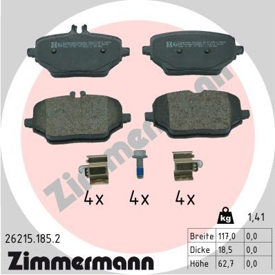 ZIMMERMANN 26215.185.2 Brake Pad Set, disc brake