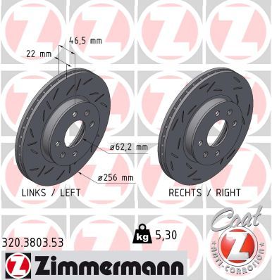 Brake Disc ZIMMERMANN 320.3803.53