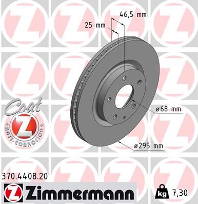 ZIMMERMANN 370.4408.20 Brake Disc